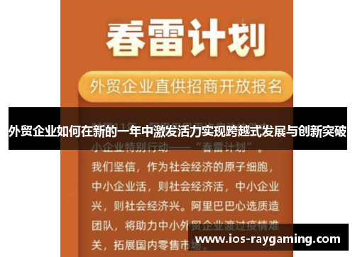 外贸企业如何在新的一年中激发活力实现跨越式发展与创新突破